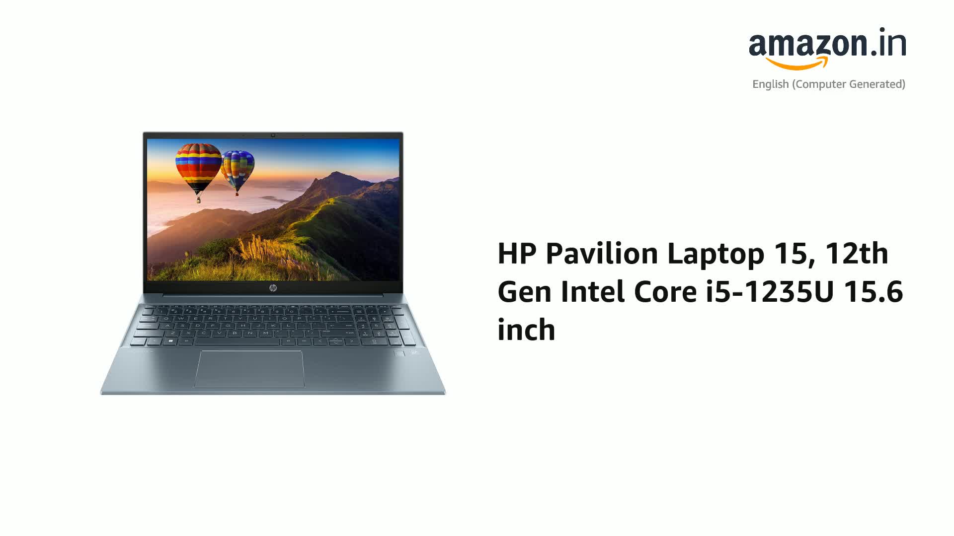 HP Pavilion Laptop 15, 12th Gen Intel Core i5-1235U 15.6 inch(39.6